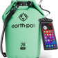 Earth Pak Waterproof Dry Bag - Roll Top Waterproof Backpack Sack Keeps Gear Dry for Kayak with Waterproof Phone Case