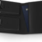 Kings Loot Passport Holder Wallet | RFID Protected Leather Travel Wallet with Built-in Trackable Holder | Holds 1-6 Cards & Passport | Slim & Stylish Wallets (Onyx Black)