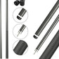 CROWN ME Carbon Fiber Pool Cue Stick 12.5mm Tip Billiard Carbon Fiber cue, Weight 20OZ Cue Stick, 58" Pool Table Sticks
