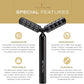 Revolution Roller - Germanium Stone Uplifting Face/Body Beauty Massage Tool/Roller/Wand for Skin Tightening/Firming, De-Puffing, Anti-Aging (Black)