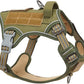 BUMBIN Tactical Dog Harness for Small Dogs No Pull, Famous TIK Tok No Pull Puppy Harness, Fit Smart Reflective Pet Walking Harness for Training, Adjustable Dog Vest Harness with Handle Green XS