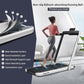 GYMAX Walking Pad, Dual LED Display 2 in 1 Under Desk Treadmill for Home with Remote & Smart App Control, 2.25HP Foldable Portable Treadmill Running Machine for Office Small Space