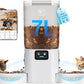 Automatic Cat Feeder with Two HD Camera for 2 Cats: 5G WiFi Automatic Dog Feeder with Night Vision & Slow Feed, 7L Auto Cat Food Dispenser for Multiple Pet, Detachable for Cleaning - 29 Cup