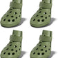 Dog Shoes for Hot Pavement, Breathable Dog Boots Paw Protectors with Adjustable Straps & Non-Slip Sole, Easy On & Off, Waterproof, Easy-Cleaning Silicone Outdoor Dog Booties for Beach and Snow