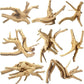 Natural Small Spiderwood Driftwood for Aquarium Decor Rptile Fish Tank Decoration Assort Branch 4-7'' 8 Pcs