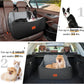 Dog Car Seat for Medium & Large Dogs Up to 55lbs, Memory Foam Cushion, Washable Cover, Safety Straps & Non-Slip Base(Black/Grey,Large)