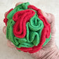 Puppy and Small Breed Snuffle Interactive Foraging Dog Puzzle Ball Toy Christmas Green and Red