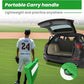 4" Pitching Mound, Baseball Pitcher's Mound with Carry Handle and Regulation Pitching Rubber, Baseball Pitching Training Equipment 30x30x4 Inch for Indoor and Outdoor