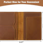 Jack&Chris Leather Passport Holder, Handmade Passport cover, Travel Wallet Cover Case for Men and Women, Leather Travel Documents Organizer Protector, JC107