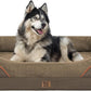 Washable Orthopedic Large Dog Bed -XL Large Dog Bed with Removable & Waterproof Cover Pet Beds with Foam Support for Big Size Dogs with Bolster