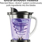 Hamilton Beach Wave Crusher Blender For Smoothies With 40 Oz Glass Jar and 14 Functions, Ice Sabre Blades & 700 Watts for Consistently Smooth Results, Black + Stainless Steel (54221)