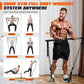 Pilates Bar Kit with Resistance Bands, Heavy Duty Pilates Equipment for Men, Strength Training Bar for Legs, Hip, Back, Arm, Abs, Chest, Shoulders, Portable Home Gym Full Body Workout Equipment
