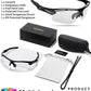 Polarized Sports Sunglasses for Men Women,UV400 Protection Sunglass for Running Cycling Fishing Hiking TR90