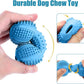 LUKITO Dog Chew Toys 3 Pack for Aggressive Chewers, Multifunctional Teeth Cleaning and Gum Massage, Tough Toys with Natural Rubber for Large and Medium Dog