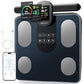 Scale for Body Weight, 8 Electrode Smart Bathroom Scale with BMI Body Fat Muscle Mass 28 Full Body Composition, High Precision Digital Weight Scale with Handle Display, Rechargeable, 400 lbs