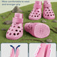 Dog Shoes for Hot Pavement, Breathable Dog Boots Paw Protectors with Adjustable Straps & Non-Slip Sole, Easy On & Off, Waterproof, Easy-Cleaning (Pink, S)