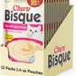 INABA Churu Bisque for Cats Senior 10+, Creamy Purée Side Dish Pouch, 1.4 Ounces per Pouch, 12 Pouches Total, Tuna with Salmon Recipe