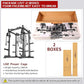 Power Rack Power Cages Multi-Function Squat Rack with Cable Crossover System Selectable More Training Attachment Weight Cage for Garage Home Gym