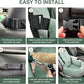 Dog Car Seat for Small Medium Dogs Up to 40lbs, Detachable Washable Soft Pet Booster Travel Bed for Front & Green Seat with Safety Leash Belt