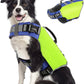 Pawaboo Reflective Dog Life Jacket, Dog Safety Vest Adjustable Pet Life Preserver with Strong Buoyancy & Sturdy Rescue Handle, Dogs Lifesaver Vests for Boating, Swimming, L, Bright Yellow