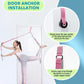 HiRui Stretching Strap Yoga Strap with Door Anchor, 14-Loops Non-Elastic Stretch Straps for Physical Therapy, Pilates, Dance, Gymnastics | Stretch Band with Workout Guide for Women & Men