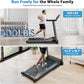 CIIHI Treadmill with Auto Incline - 400 LBS Capacity 15% Auto Incline Treadmill for Home - 0.5-12 MPH Foldable Running Machine with 47.2”x18.1” Belt, APP, Speaker, Speed & Incline Quick Button