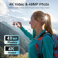Digital Camera,Autofocus 4K Vlogging Camera for Photography with 32GB Card,48MP Portable Compact Point and Shoot Kids Digital Cameras for Kids Boys Girls with 18X Zoom,Anti-Shake