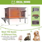 GUTINNEEN Heated Cat House Outdoor Cat House Insulated Weatherproof Feral Cat Shelter with Heated Pad and All-Round Thermal Liner for 1-3 Cats (Winter-Ready)