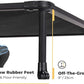 Veehoo Chewproof Elevated Dog Bed - Cooling Raised Pet Cot, Breathable Mesh, Washable & Non-Slip for Large Dogs, Indoor/Outdoor, Black Mat and Black Frame, 59x37inches (Model CWC2203A03)