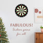 LinkVisions Dartboard with Staple-Free Bullseye, 18g Steel Tip Darts Set,12 Steel Tip Darts 18g, Dartboard Mounting Kits Included