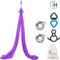 Aerial Silks Yoga Swing Set - 9/11 Yards Aerial Yoga Hammock Kit Anti-Gravity Flying for Fitness, Low/Non Stretch Nylon Tricot Fabric Hardware Included for Dance