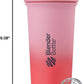 BlenderBottle Sport Sleek Insulated Stainless Steel Shaker Bottle with Wire Whisk, 25-Ounce, Flamingo Ombre – Protein Shakes & Hydration for Athletes & Fitness Enthusiasts, Easy Mixing, Slim Easy to Hold, Keeps Drinks Cold, Lockable Lid
