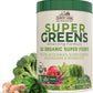 COUNTRY FARMS Super Greens Natural Flavor, 50 Organic Super Foods, USDA Organic Drink Mix, Fruits, Vegetables, Super Greens, Mushrooms & Probiotics, Supports Energy, 20 Servings, 10.6 Oz