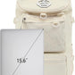 Kalesi Gym Duffle Bag Backpack 4-Way Waterproof with Shoes Compartment for travel Sport Hiking laptop (Sea salt white)