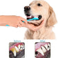 Dog Toothbrush, Finger Toothbrushes, 360 Degree Toothbrush, Triple Head Dog Toothbrushes, Double Head Toothbrush,Cleaning Brushes for Dog Cat Oral Dental Health (Blue, L)