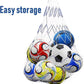 6 Pack Classic Soccer Balls Size 5 With Pump and Net Bag - Training and Practice for Kids and Adults, Indoor and Outdoor Competition
