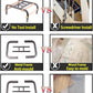 Metal Ladder Large Bird Training Perch for Fun and Exercising, No Tool Quick Install Heavy-Duty Rustproof Table Training Perch with Wooden Bars for African Grey Macaw Amazon Parrot