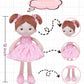 Soft Baby Doll Toys (12''), My First Baby Rag Doll for 1 Year-Old Girl Birthday Gift, Christmas Plush Toys Gift for Toddler Kids Infants -FloraBelle(Pink)