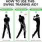 Retractable Golf Swing Training Aid - Golf Swing Trainer, Portable Grip Trainer for Indoor & Outdoor Practice, Improving Strength