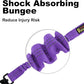 Plutus Pet Dog Seat Belt for Car, Adjustable Dog Car Harness with Carabiner Clip, Reflective Safety Dog Seatbelt Leash with Elastic Bungee, Purple