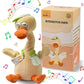 Talking Dancing Duck Toy Mimicking Recording Plush & Interactive Toy, Repeating What You Say, Neck Shaking Stuffed Toys, Talking Doll for Birthday Kids Gift for Boy & Girl