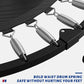 CLORIS 40in Folding Trampoline Mini Trampoline Rebounder Trampoline for Adults Fitness Trampoline with Adjustable Foam Handle, with safty Padded Cover Best Gift for Kids/Adult
