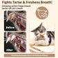 6 Pack Silvervine Cat Chew Toys, Natural Dental Sticks for Indoor Cats, Kittens Teeth Cleaning, Catnip Alternative, Interactive Play, Yellow