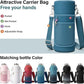 Insulated Water Bottle | Thickened Stainless Steel Vacuum Metal | Portable Sports Water Jug for Gym and Hiking with Straw, Carrier Bag, Handle Strap | BPA-Free 40 oz