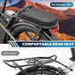 Caroma Electric Scooter with Seat, 48V Removable Battery E-Bike, Up to 30Miles&20MPH, 500/800/1200W Motor, 20" Fat Tire Adult Electric Bicycles for Commuting with Basket