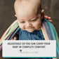 Hip Baby Wrap Ring Sling Baby Carrier for Infants and Toddlers - Beautiful, 100% Soft Cotton Baby Wraps Carrier for Babies 8-35 lbs - Perfect Baby Shower Gifts Moms and Dads - Nursing Cover (Slate)