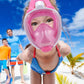 W WSTOO Kids Full Face Snorkel Masks,Suitable for Beginners Dry Top Snorkeling Gear,Can Your Mouth or Nose to Breathe,180 Degrees Panoramic View,Anti-Fog Anti-Leak,Summer Travel and Vacationing Gifts