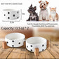Petygooing Ceramic Dog Bowl Set with Stand,Cat Pet Food and Water Dishes,Small Dog Bowls Anti -Slip Set of 2 Cat Bowls Pet Food Dish Small Size Pet (13.5OZ/5.1 in) Black Dot