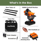 Furlihong 389BH Football Machine for Kids & Teens, Automatic & Manual Thrower, 3 Adjustable Angles, Left-Right Oscillation, Ideal for Catch & Pass Drills