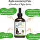 Pet Wellbeing Agile Joints for Dogs - Hip and Joint Health, Mobility, Devil’s Claw, Boswellia, Joint Ligament and Cartilage - Veterinarian-Formulated Herbal Supplement 4 oz (118 ml)